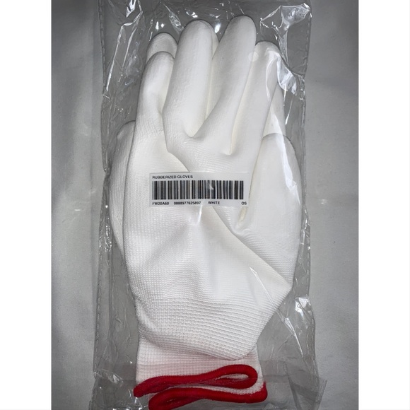 White Supreme Rubber Gloves ❤️ - Picture 6 of 8